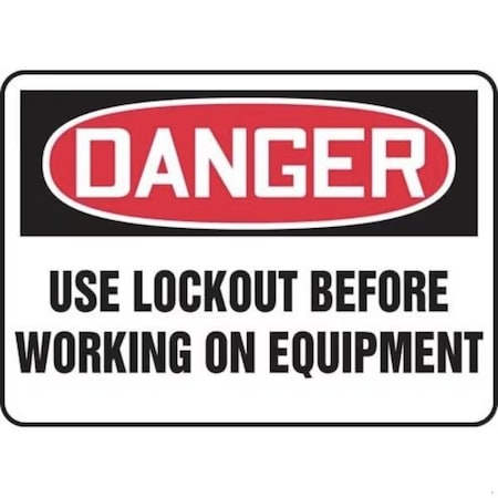 Accuform OSHA DANGER SAFETY SIGN USE LOCKOUT FRMLKT016XT FRMLKT016XT